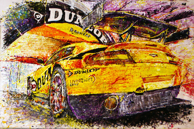 Autosport International 2010. Photo: Marcus Potts / CMC Graphics, Painting Ian Cook