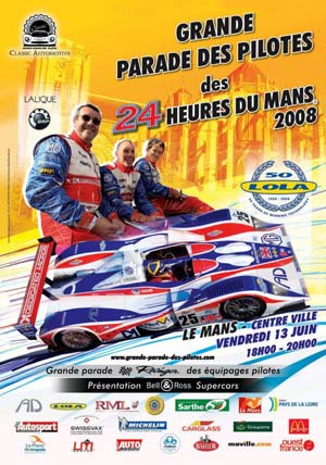 The official poster for the Grande Parade des Pilotes in 2008, organised by Anne Morel.