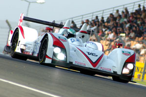 Greaves Zytek  -quickest in LMP2, morning session. Photo: Marcus Potts