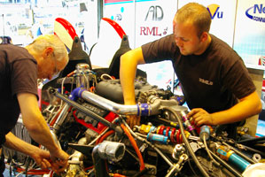 RML Mechanics at work. Le mans 2011. Photo: Marcus Potts