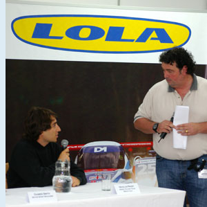 Nicolas Prost and John Hindhaugh. Lola 1000 Kilometres Preview. Photo: Marcus Potts / CMC